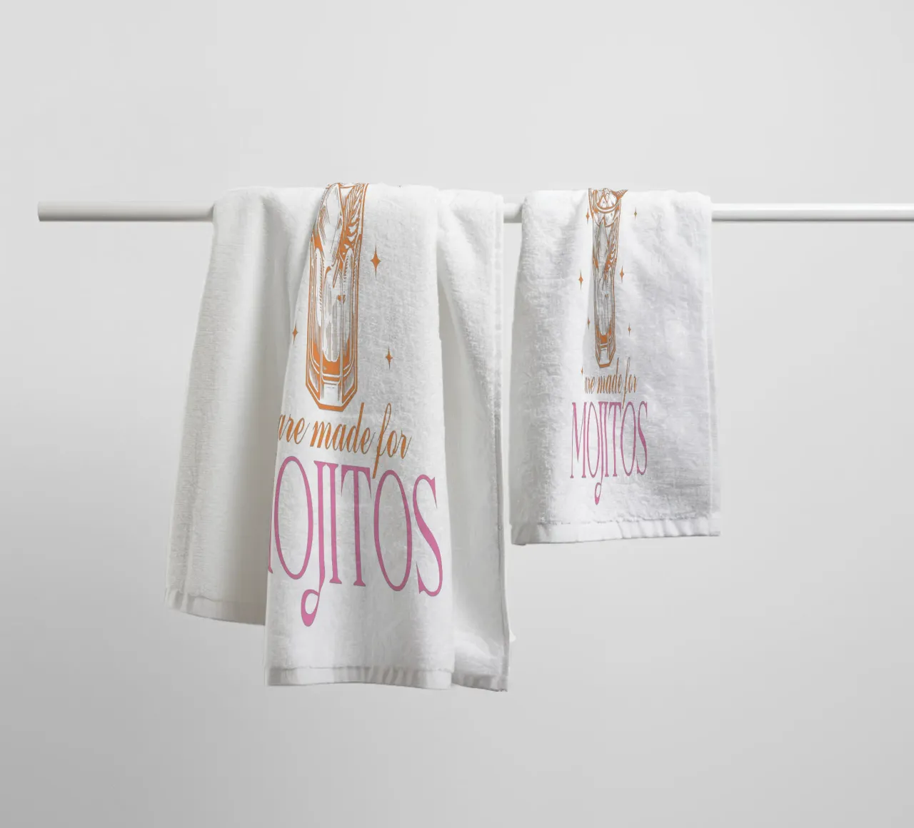 Mojito Cocktail Print, Summer Print towel by TheCocktailClub