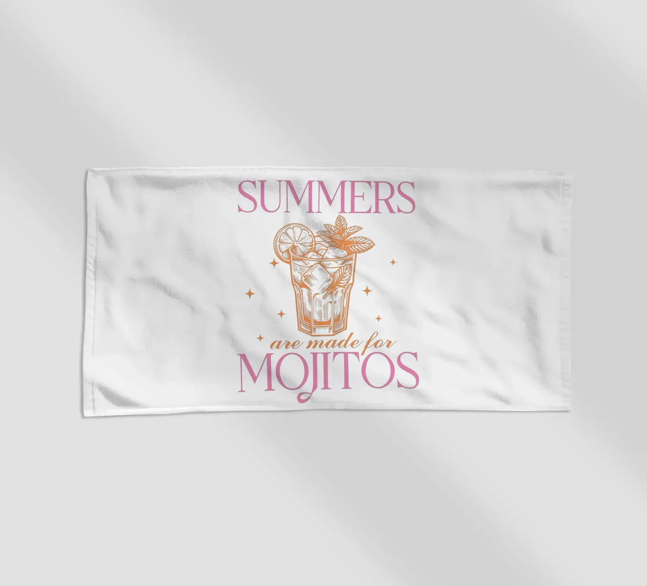 Mojito Cocktail Print, Summer Print serviette de plage de TheCocktailClub