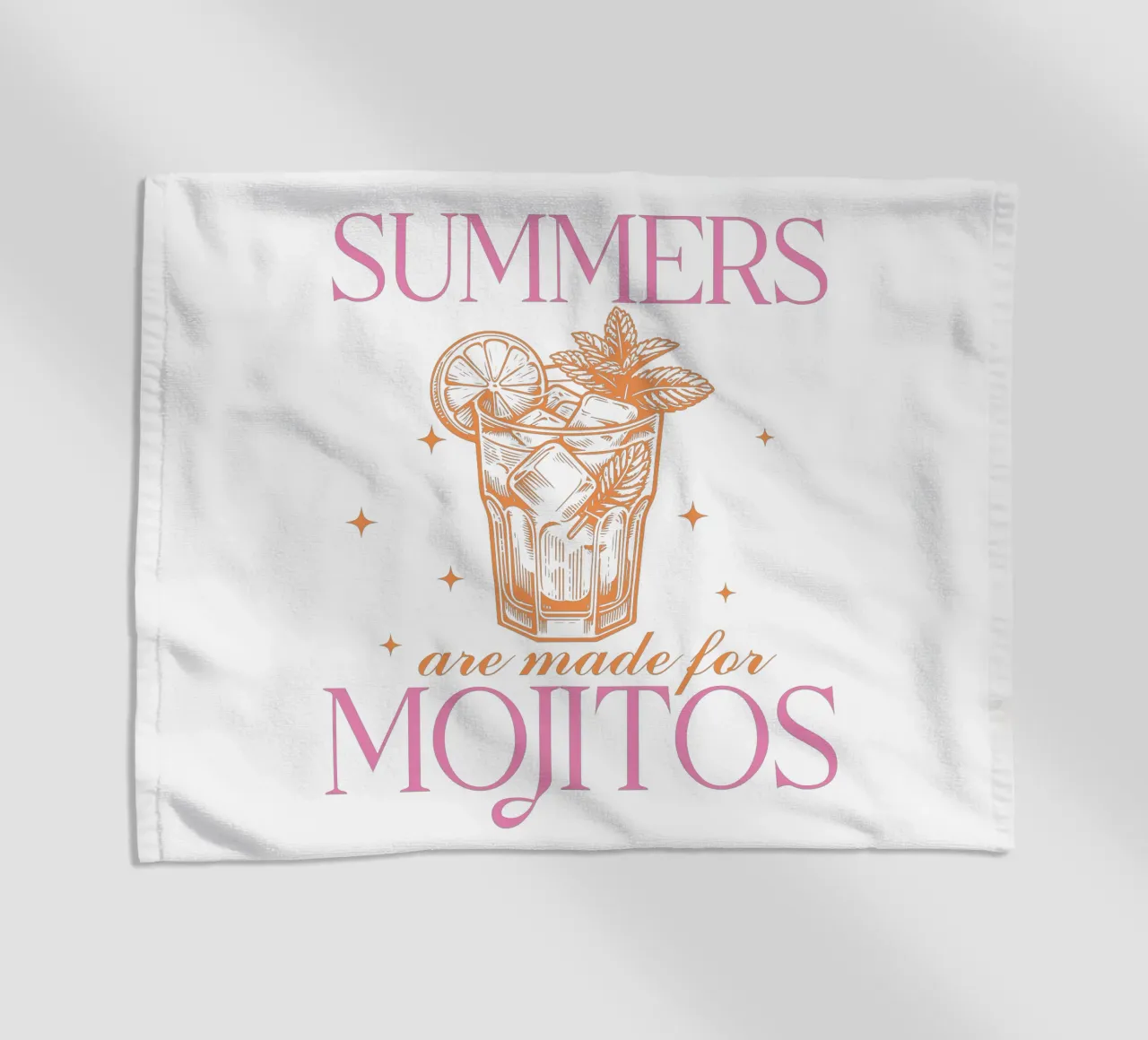 Mojito Cocktail Print, Summer Print serviette de plage de TheCocktailClub