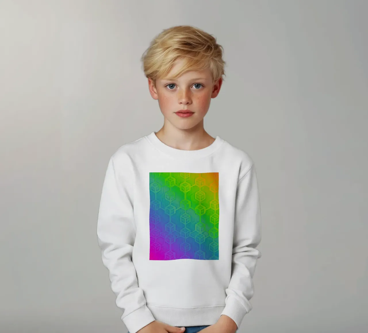 RainbowWarrior_Block_XRP felpa bambino da Crypto_Jungle