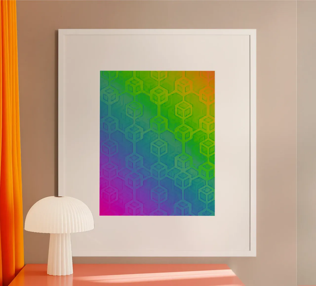 RainbowWarrior_Block_XRP poster con telaio in alluminio da Crypto_Jungle