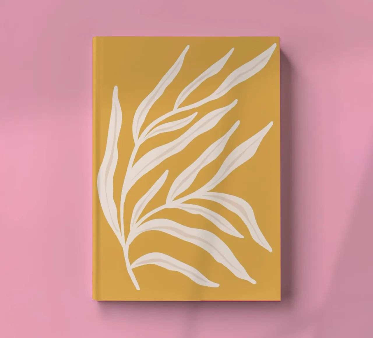 Minimal Botanical Print in Earth Tones notebook by Wackapacka