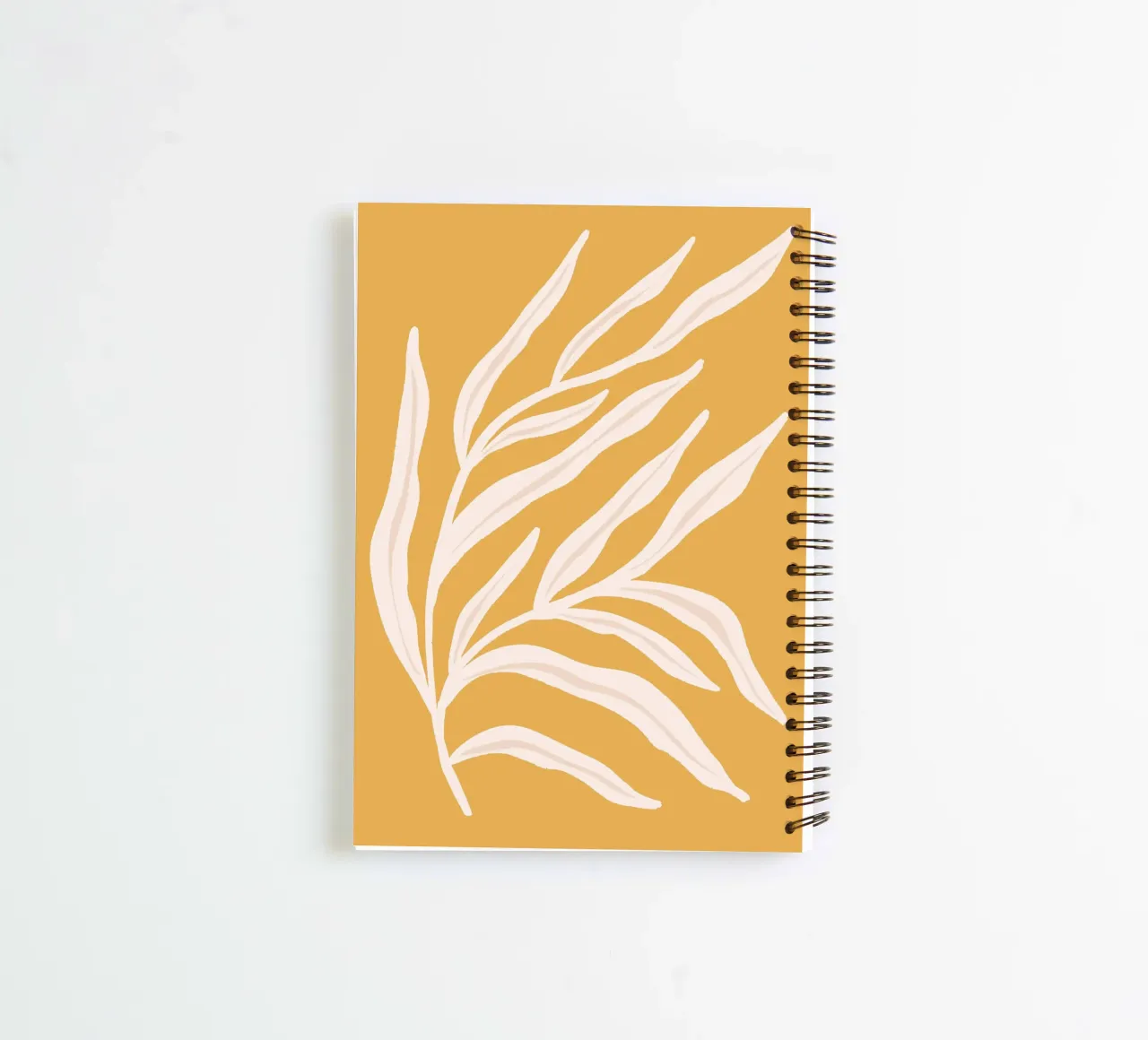 Minimal Botanical Print in Earth Tones spiral notebook by Wackapacka