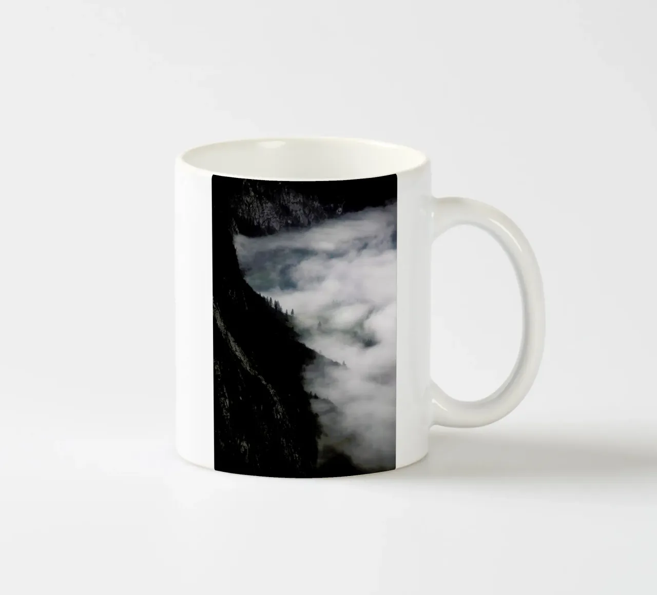 Fantastic Foggy Morning In The Mountains ceramic mug by Studio Nahili