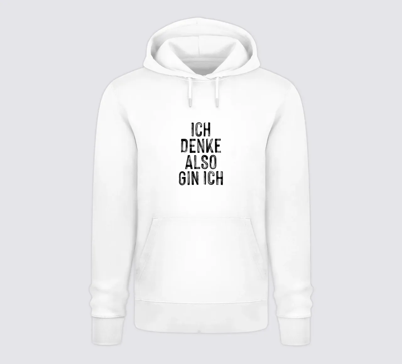 ICH DENKE ALSO GIN ICH felpa con cappuccio da Katja Stehle Design