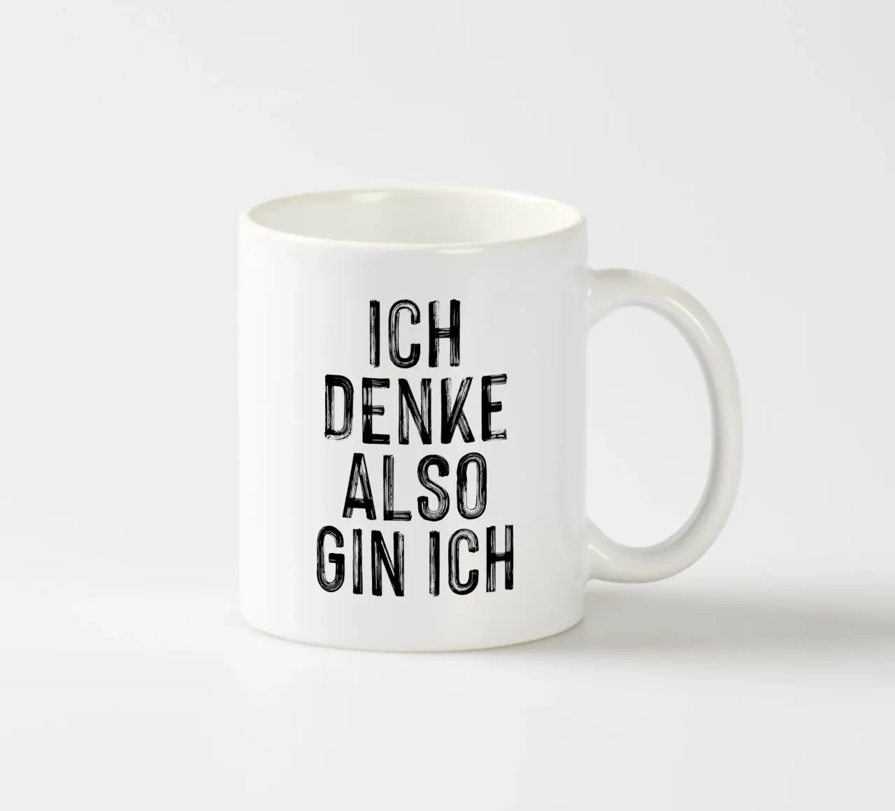 ICH DENKE ALSO GIN ICH tazza in ceramica da Katja Stehle Design