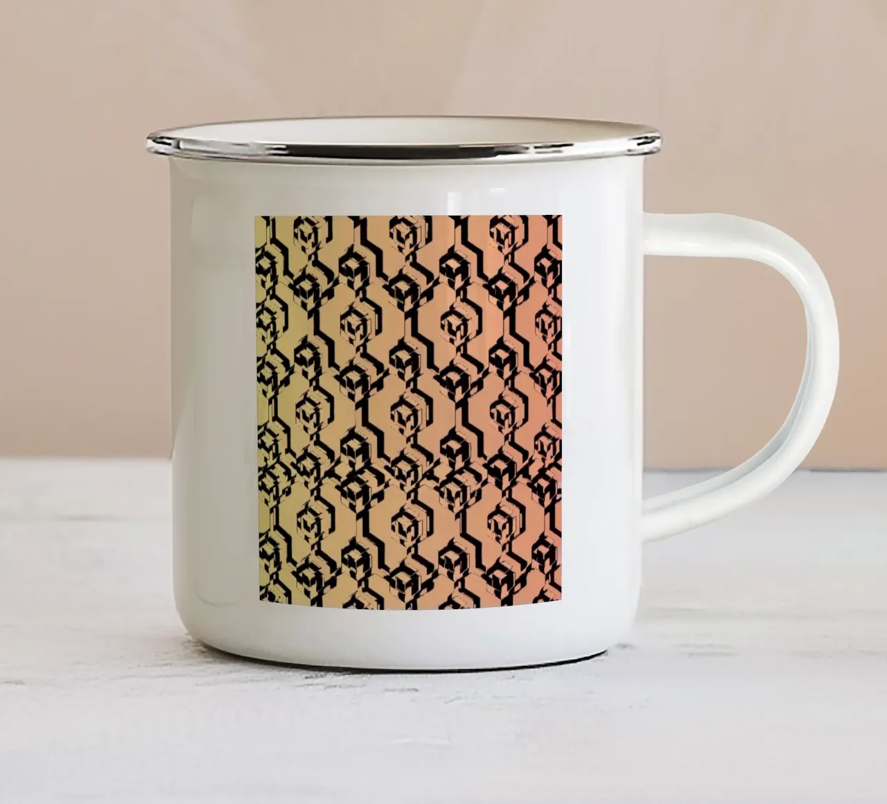 CubIk X tazza in smalto da Crypto_Jungle