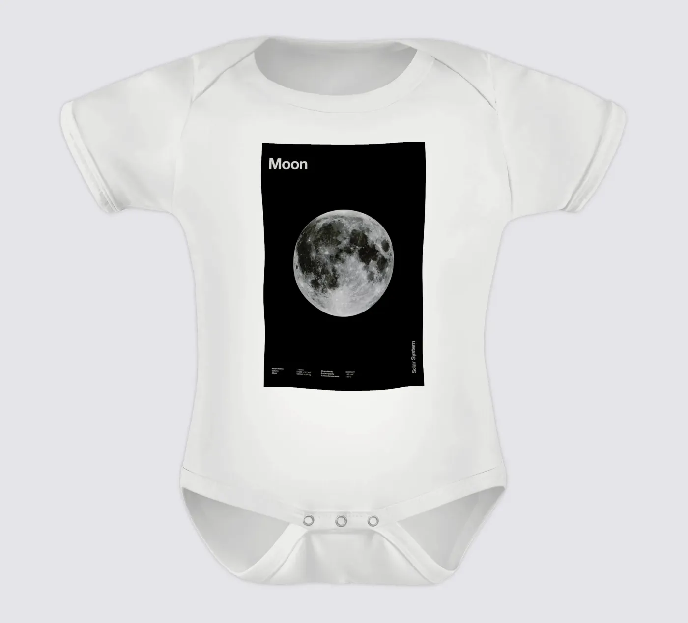 Moon babyrompertje korte mouwen van Florent Bodart