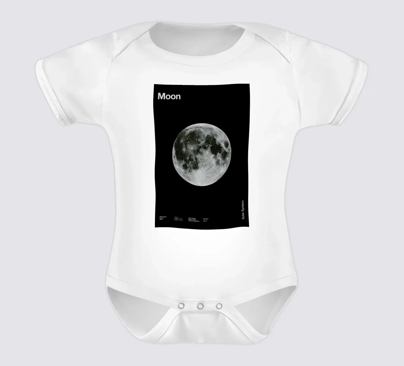 Moon babyrompertje korte mouwen van Florent Bodart