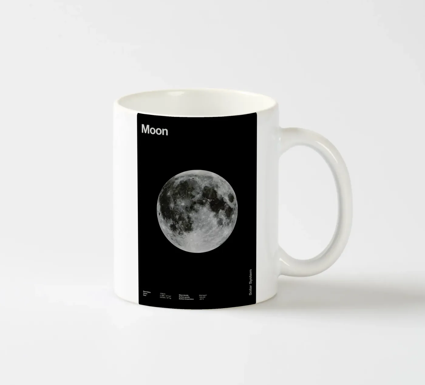Moon ceramic mug by Florent Bodart