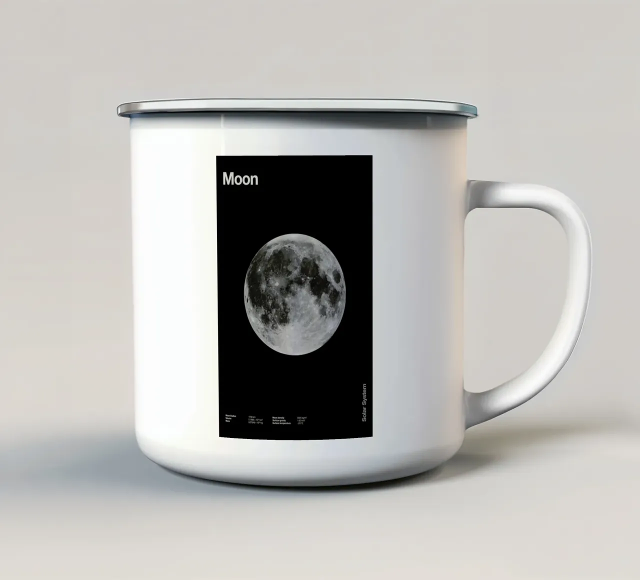Moon tazza in smalto da Florent Bodart