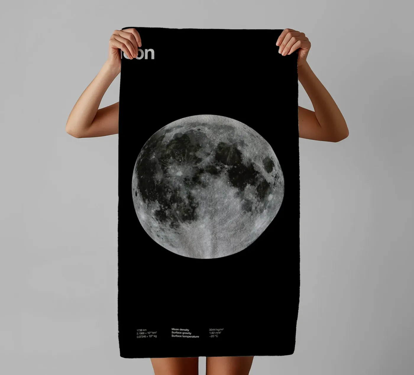 Moon badhanddoek van Florent Bodart