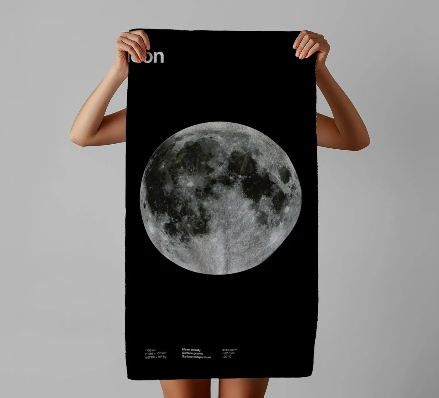 Moon towel by Florent Bodart
