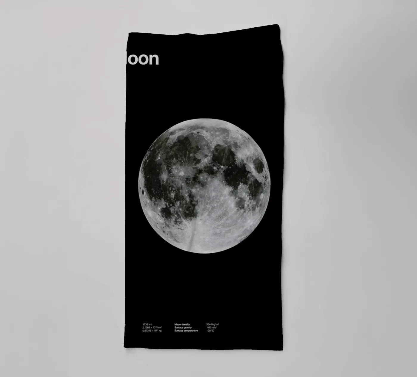 Moon badhanddoek van Florent Bodart