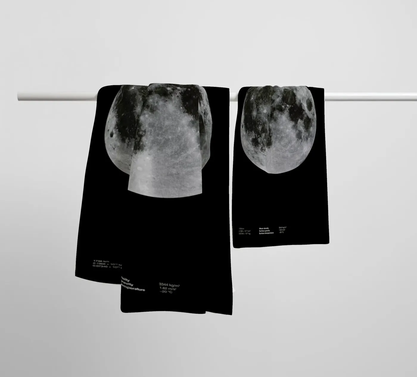 Moon badhanddoek van Florent Bodart