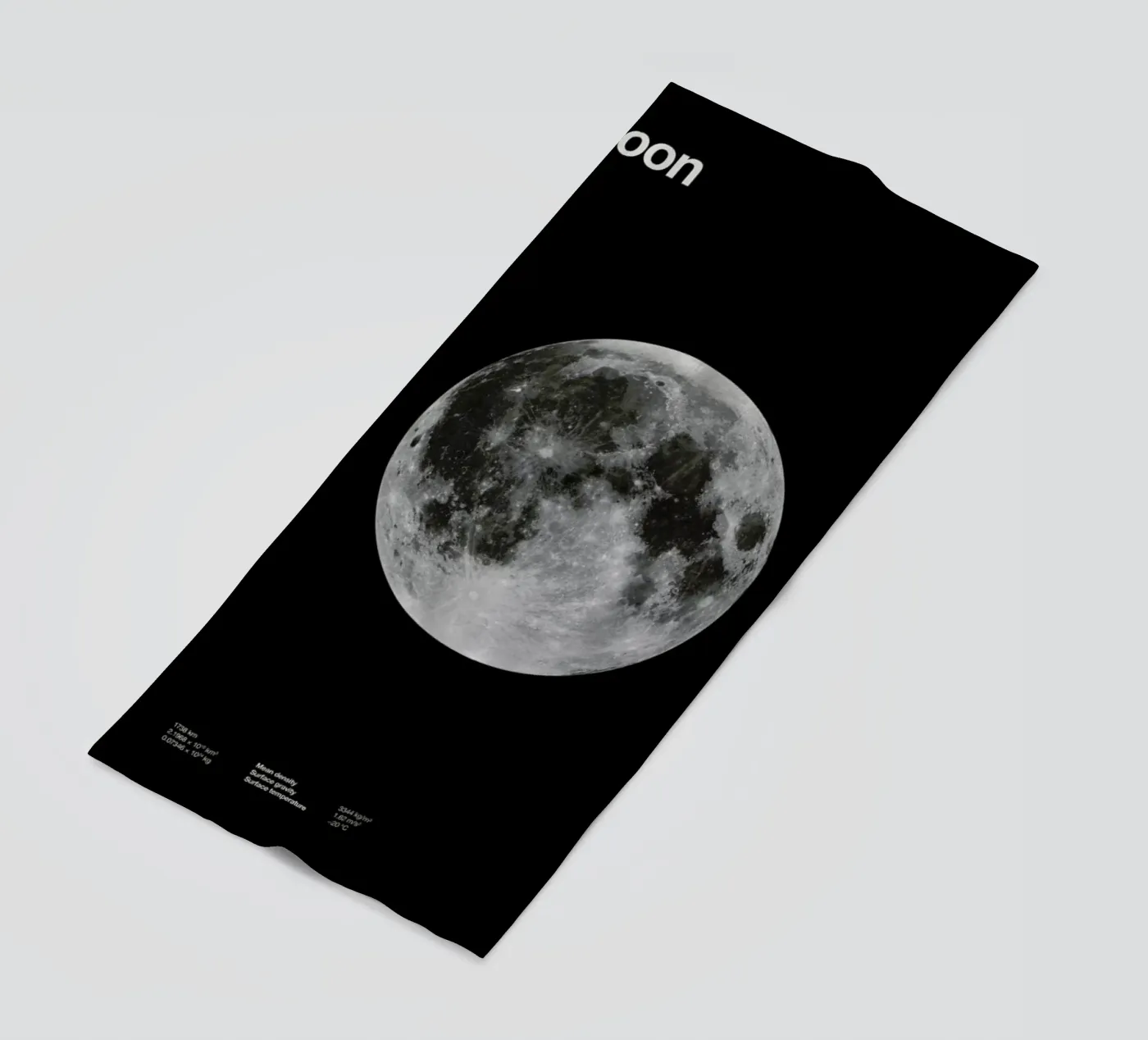 Moon beach towel by Florent Bodart