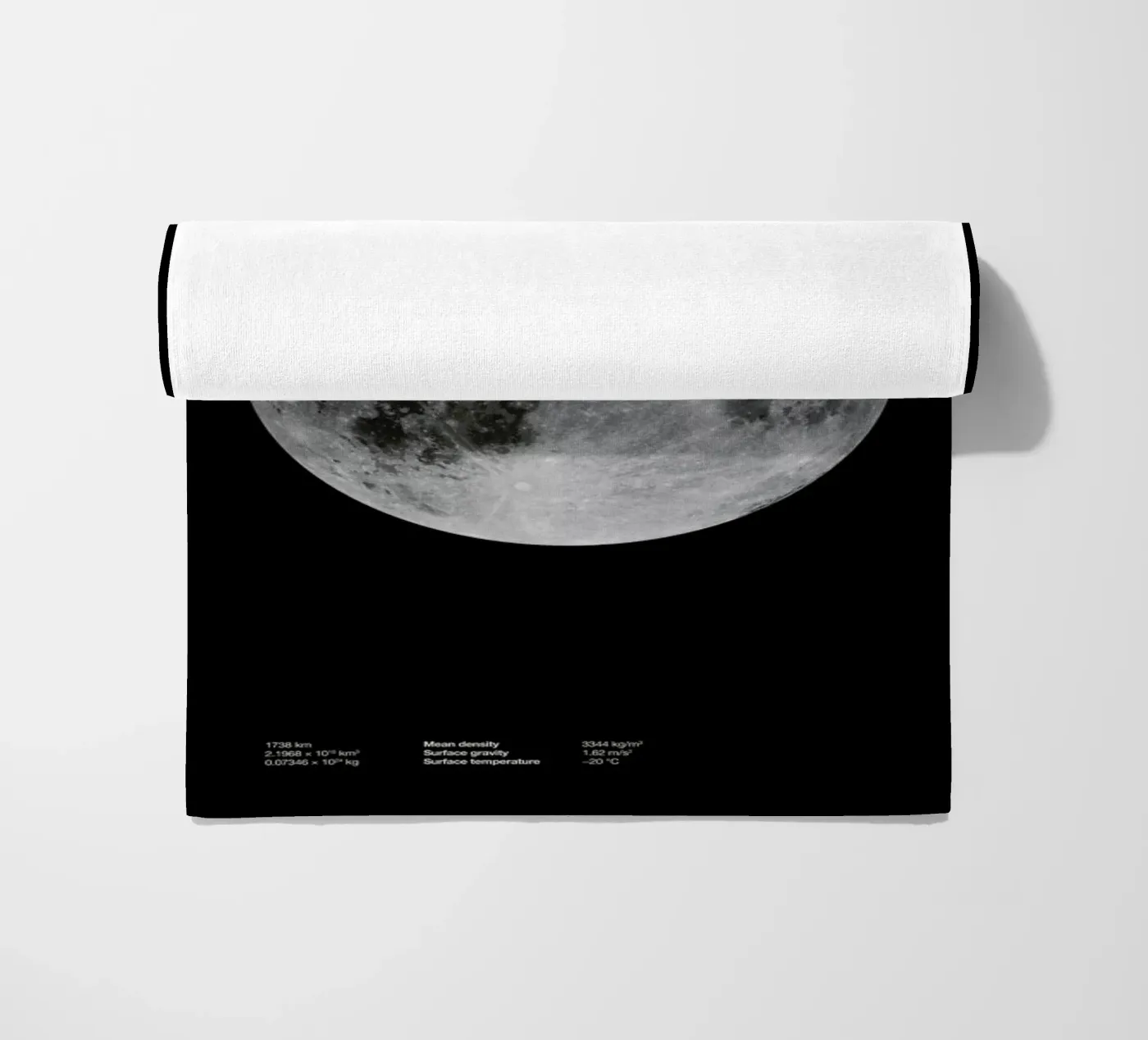 Moon beach towel by Florent Bodart