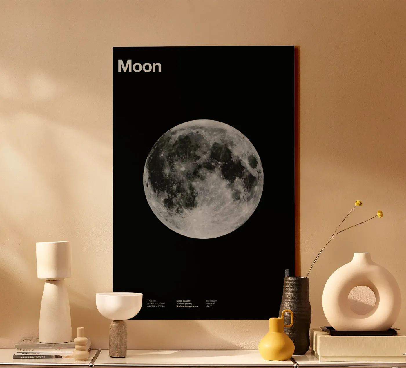 Moon canvas by Florent Bodart