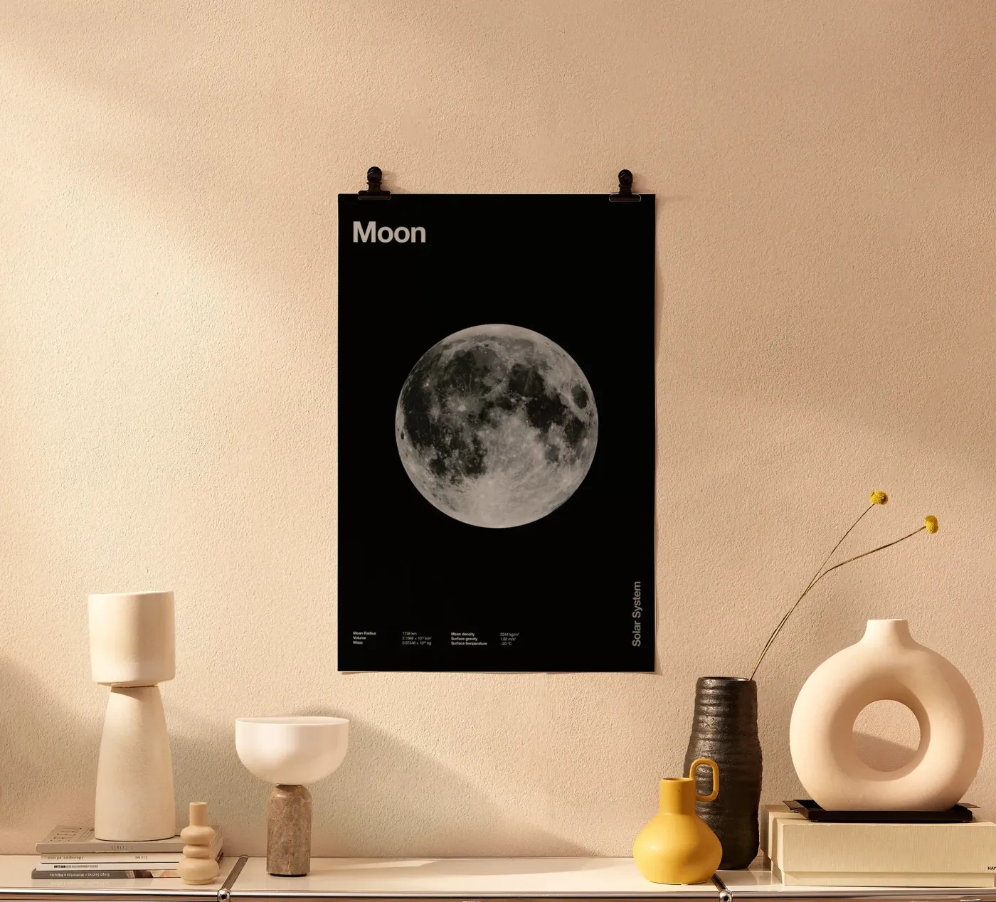 Moon poster van Florent Bodart