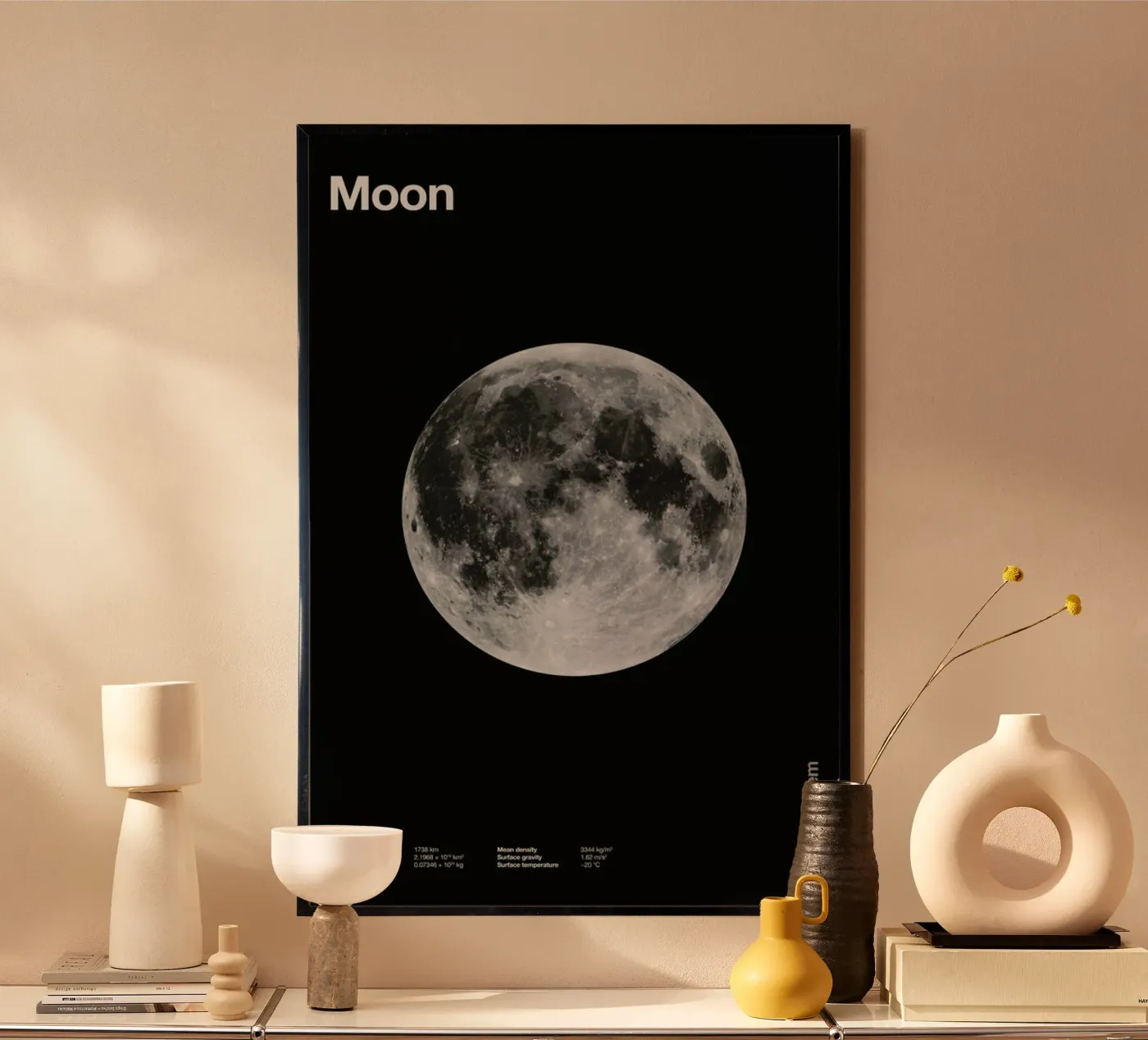 Moon poster van Florent Bodart