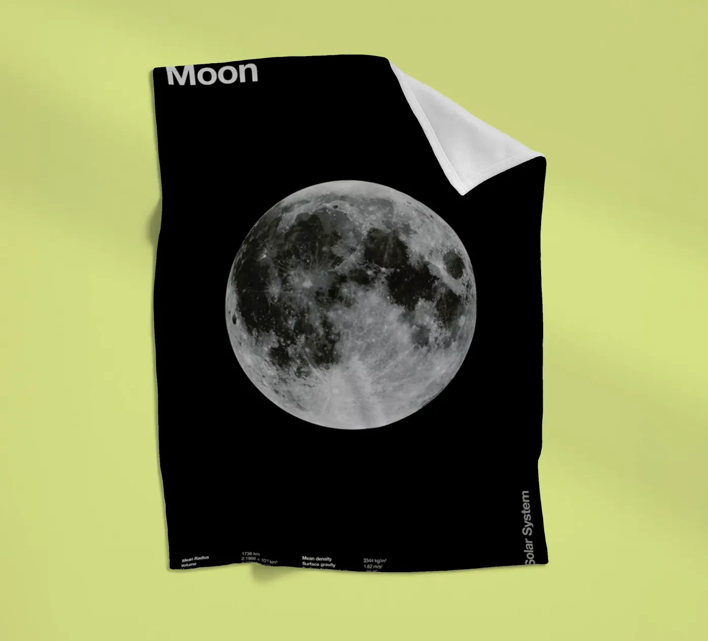 Moon Fleecedecke von Florent Bodart