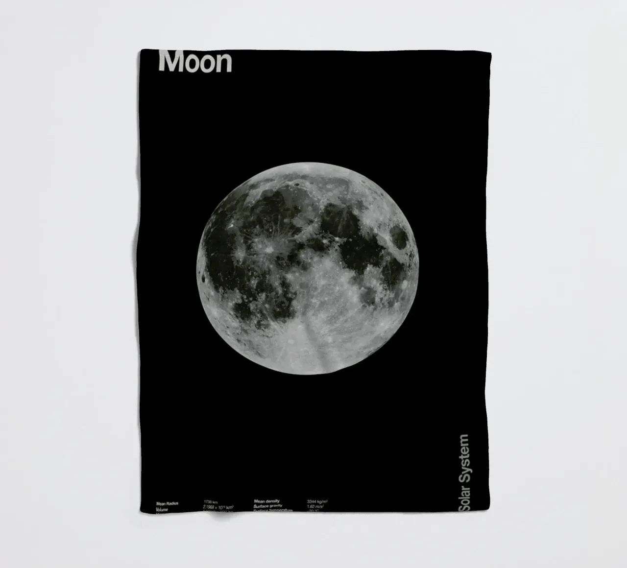 Moon fleecedeken van Florent Bodart