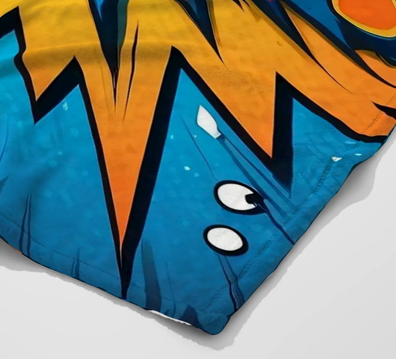 Dynamic comic style explosion graphic with bold text fleece blanket by DesignDoodle