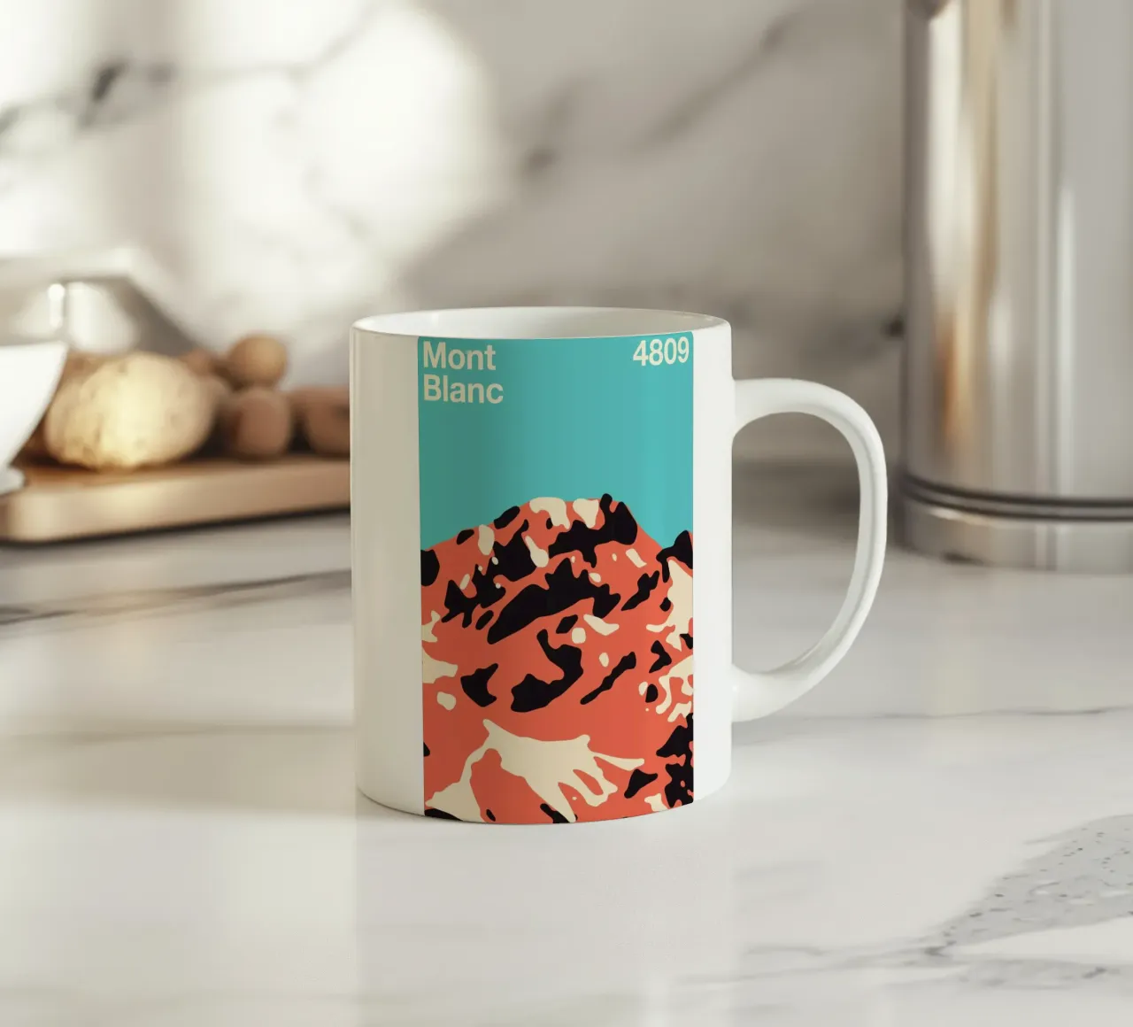 Mont Blanc tazza in ceramica da Florent Bodart