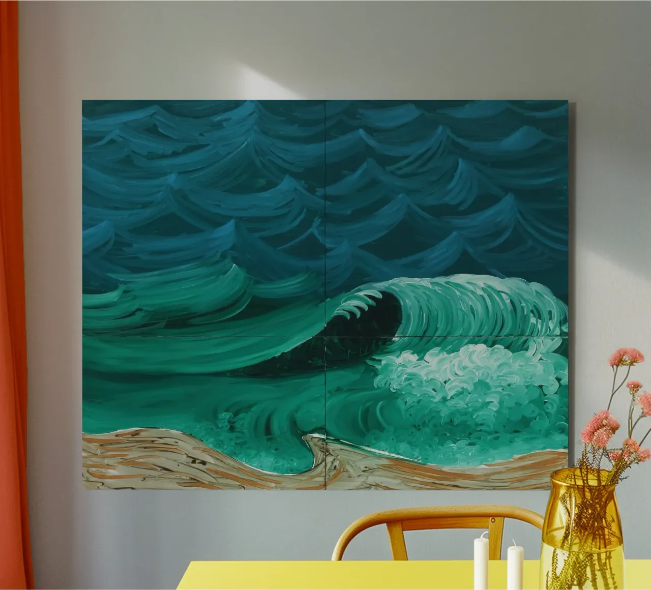 A Bigger Wave 1989 alu-dibond by khanrosie