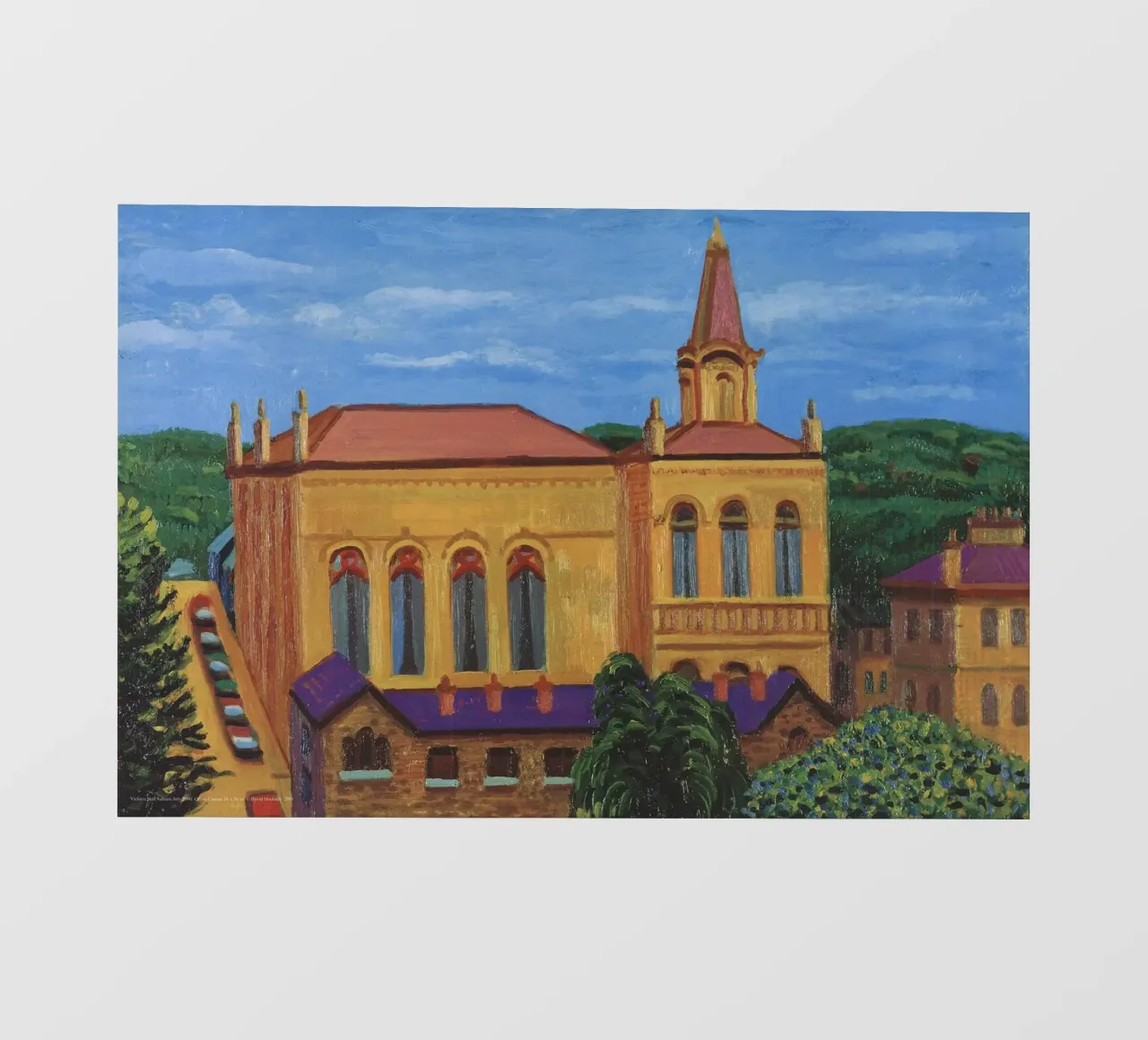 2001 David Hockney Victoria Hall, Saltaire pellicola backlit da khanrosie
