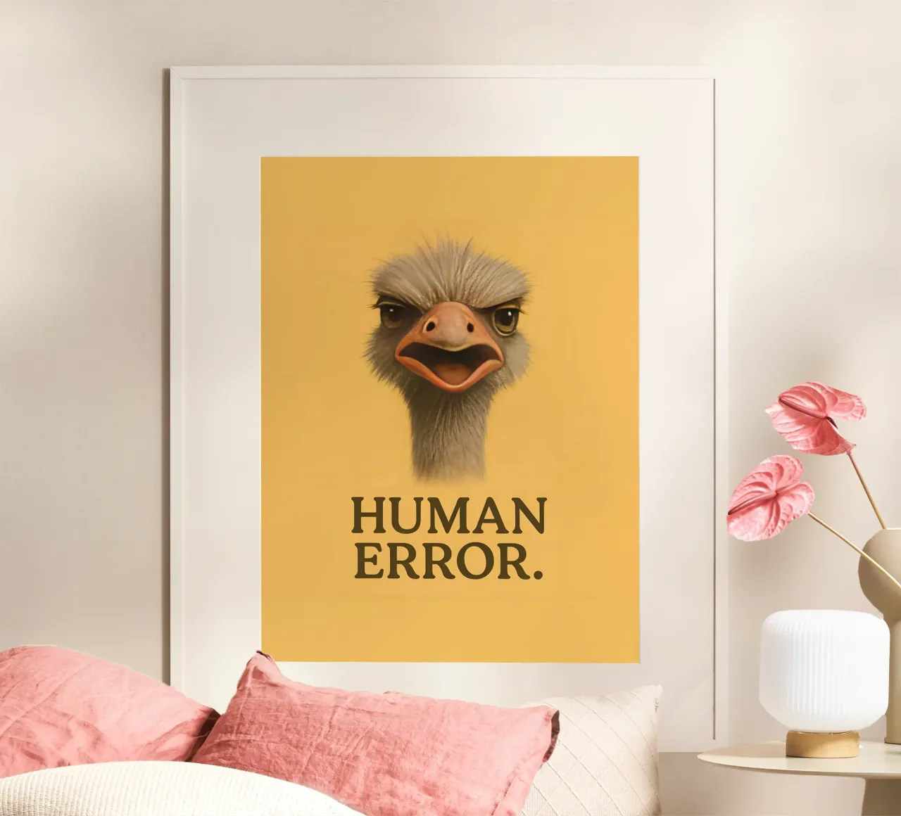 Meme divertente sullo struzzo poster da Funny Humor Art
