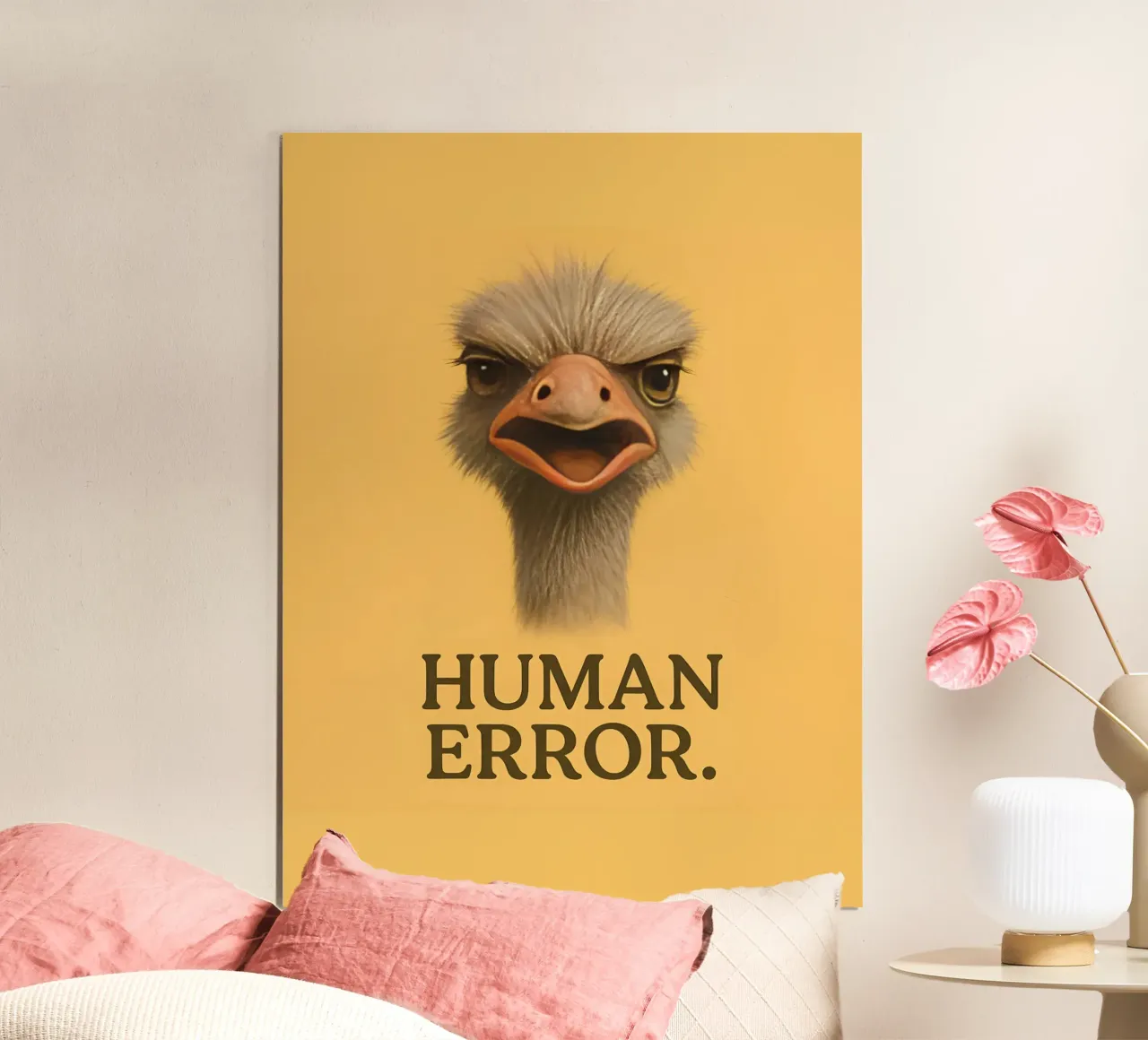 Meme divertente sullo struzzo poster da Funny Humor Art