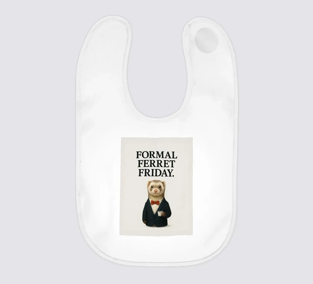 Funny Ferret Meme bavaglino da Funny Humor Art