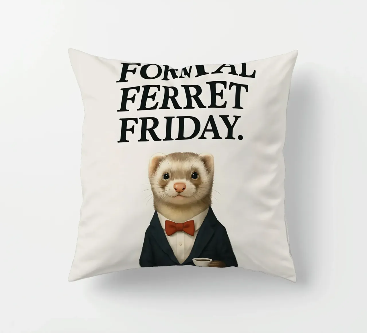 Funny Ferret Meme cuscino da Funny Humor Art