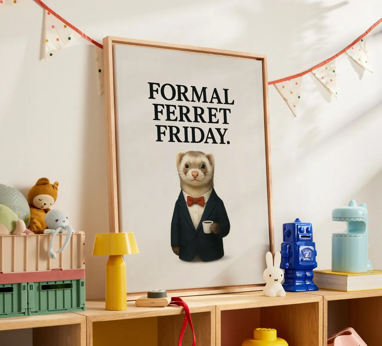 Grappige Fret Meme canvas met Baklijst van Funny Humor Art