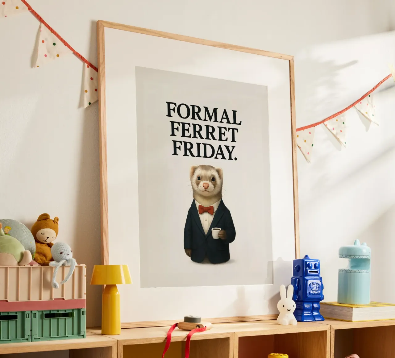 Funny Ferret Meme carta hahnemühle da Funny Humor Art