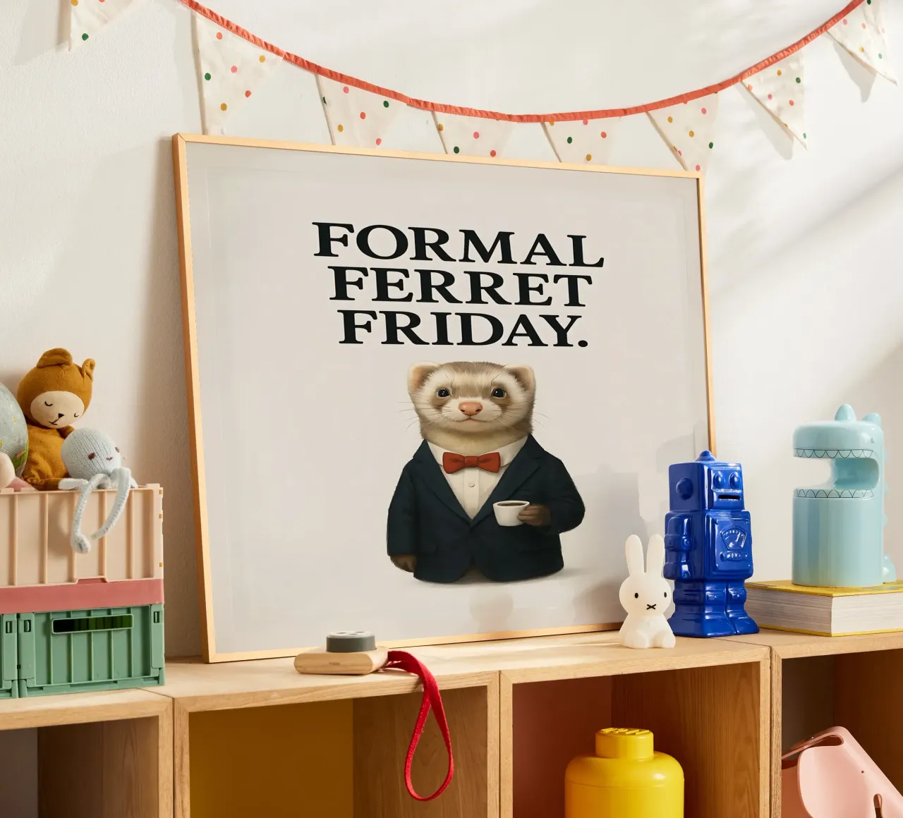 Funny Ferret Meme carta hahnemühle da Funny Humor Art