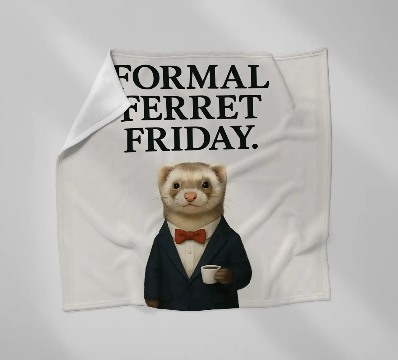 Funny Ferret Meme coperta in pile da Funny Humor Art