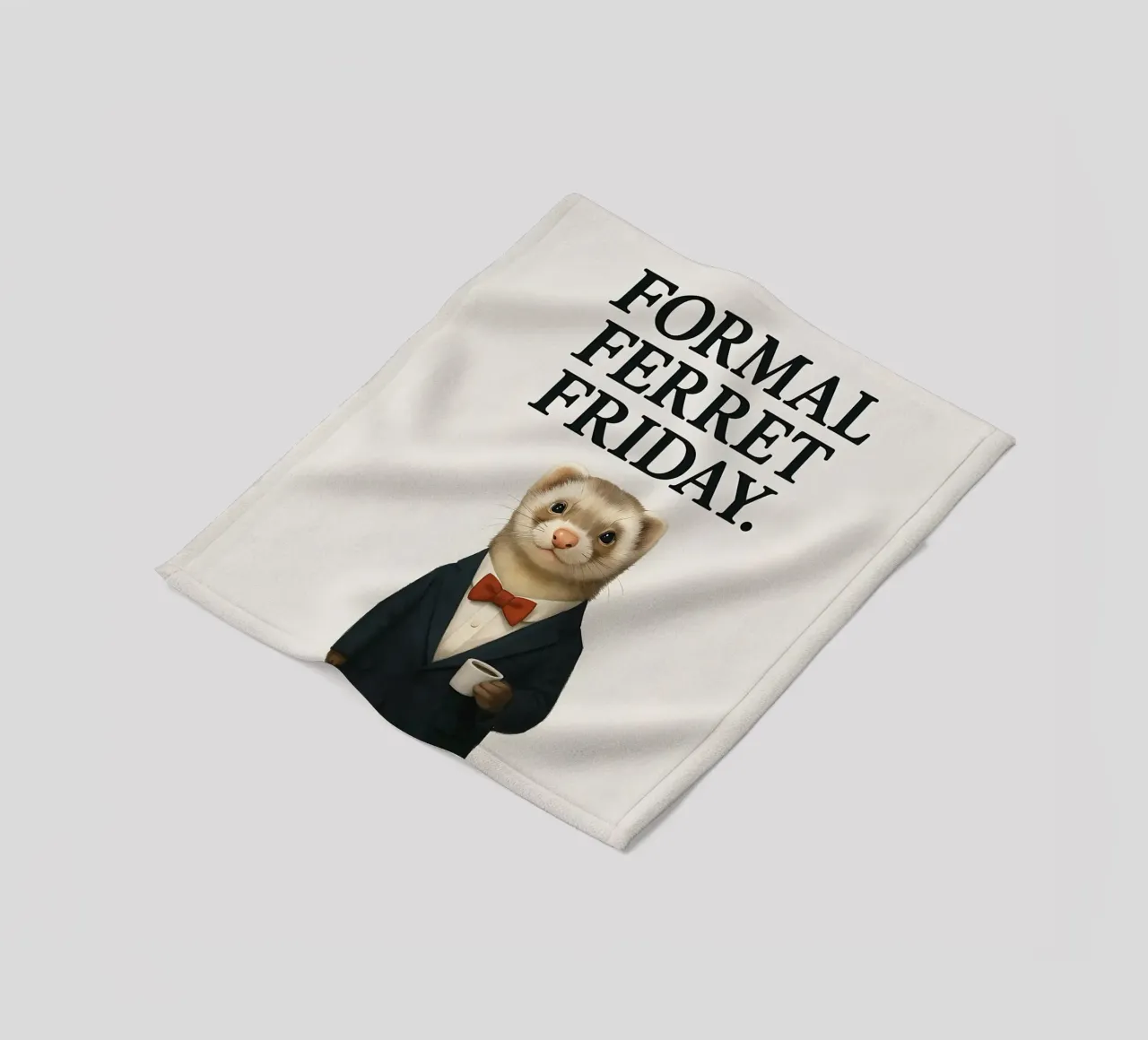 Funny Ferret Meme coperta in pile da Funny Humor Art
