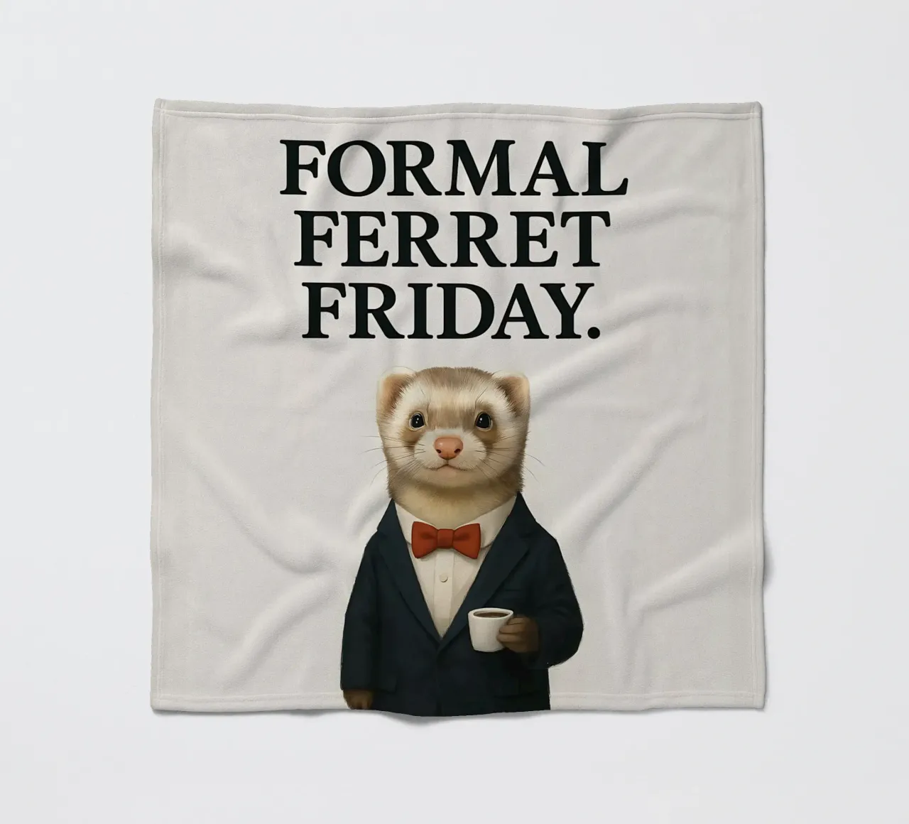Funny Ferret Meme coperta in pile da Funny Humor Art