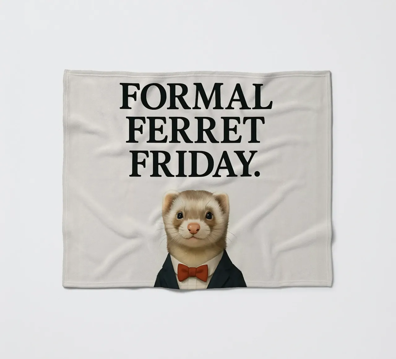 Funny Ferret Meme coperta in pile da Funny Humor Art