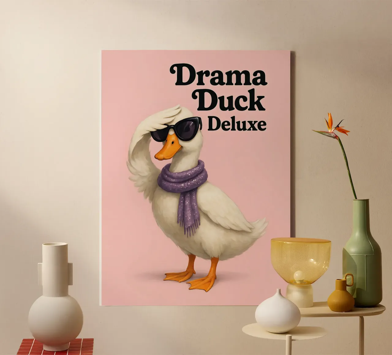 Funny Duck Meme 2 canvas by Funny Humor Art