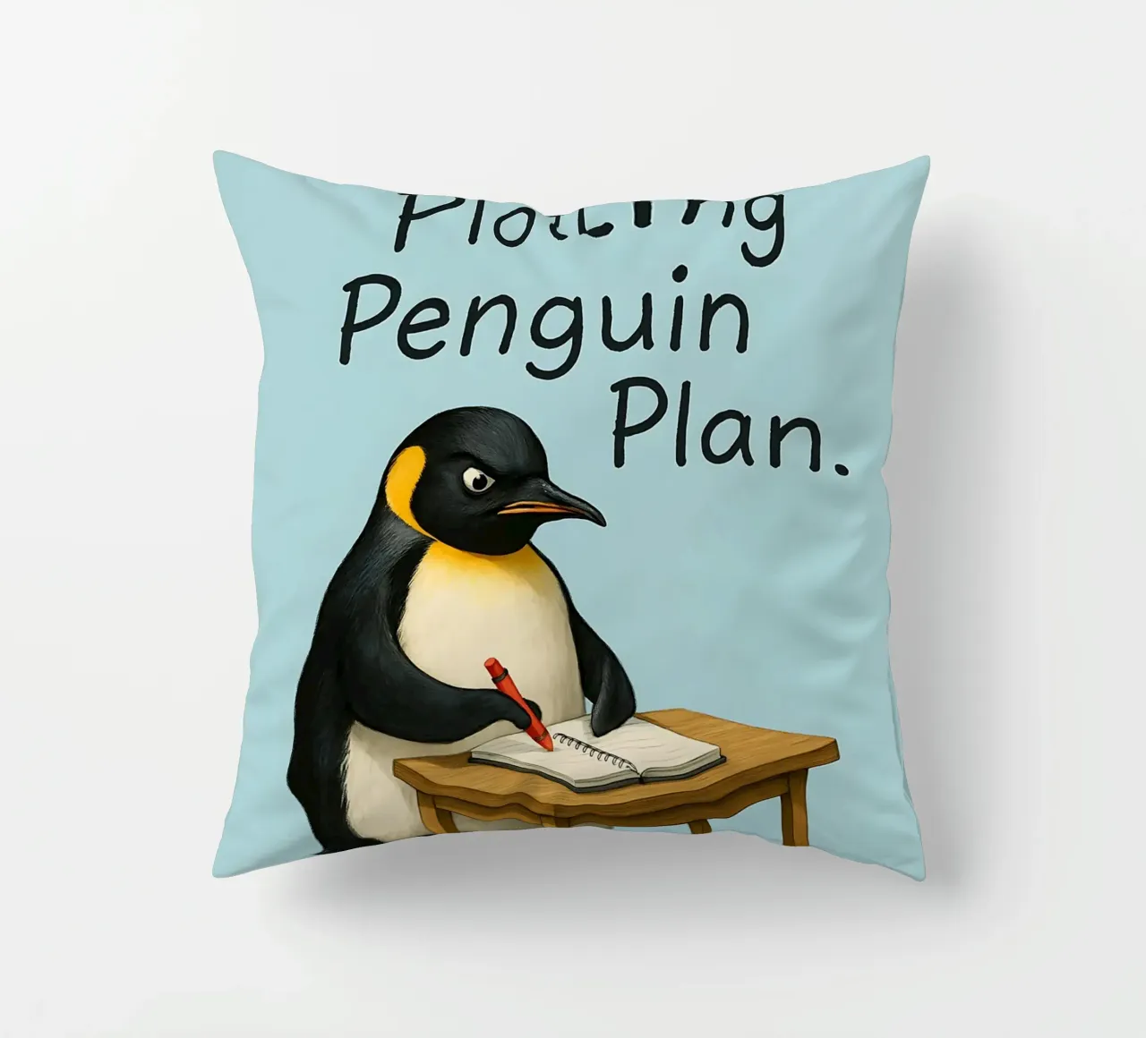 Meme divertente sui pinguini cuscino da Funny Humor Art
