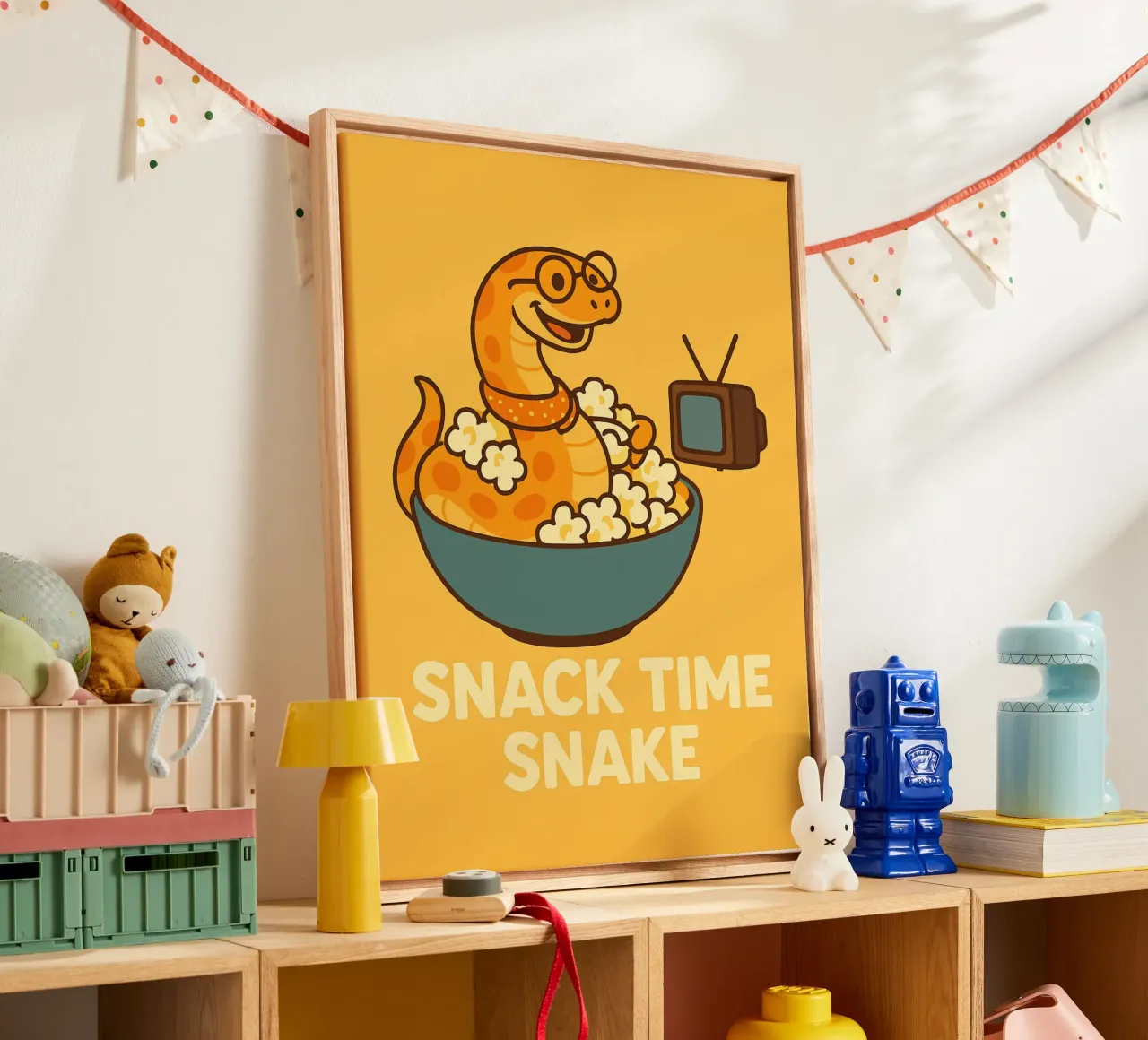 Funny Snake Meme canvas with Floater frame by Funny Humor Art