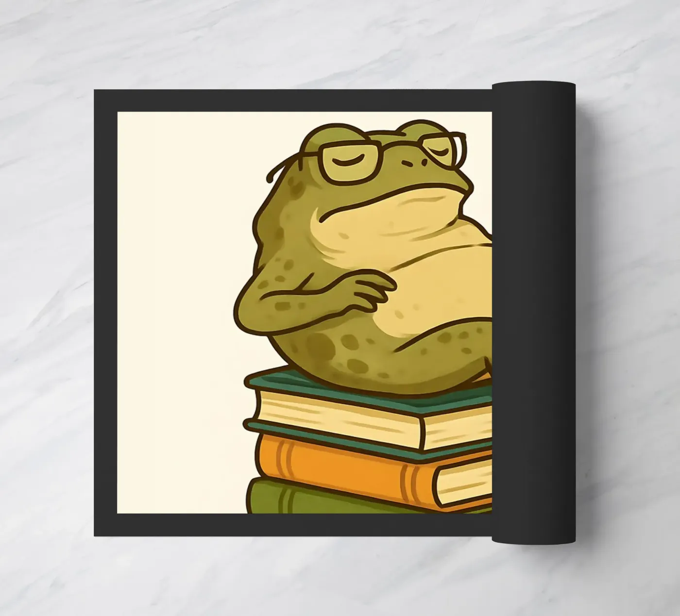Funny Frog Meme doormat by Funny Humor Art
