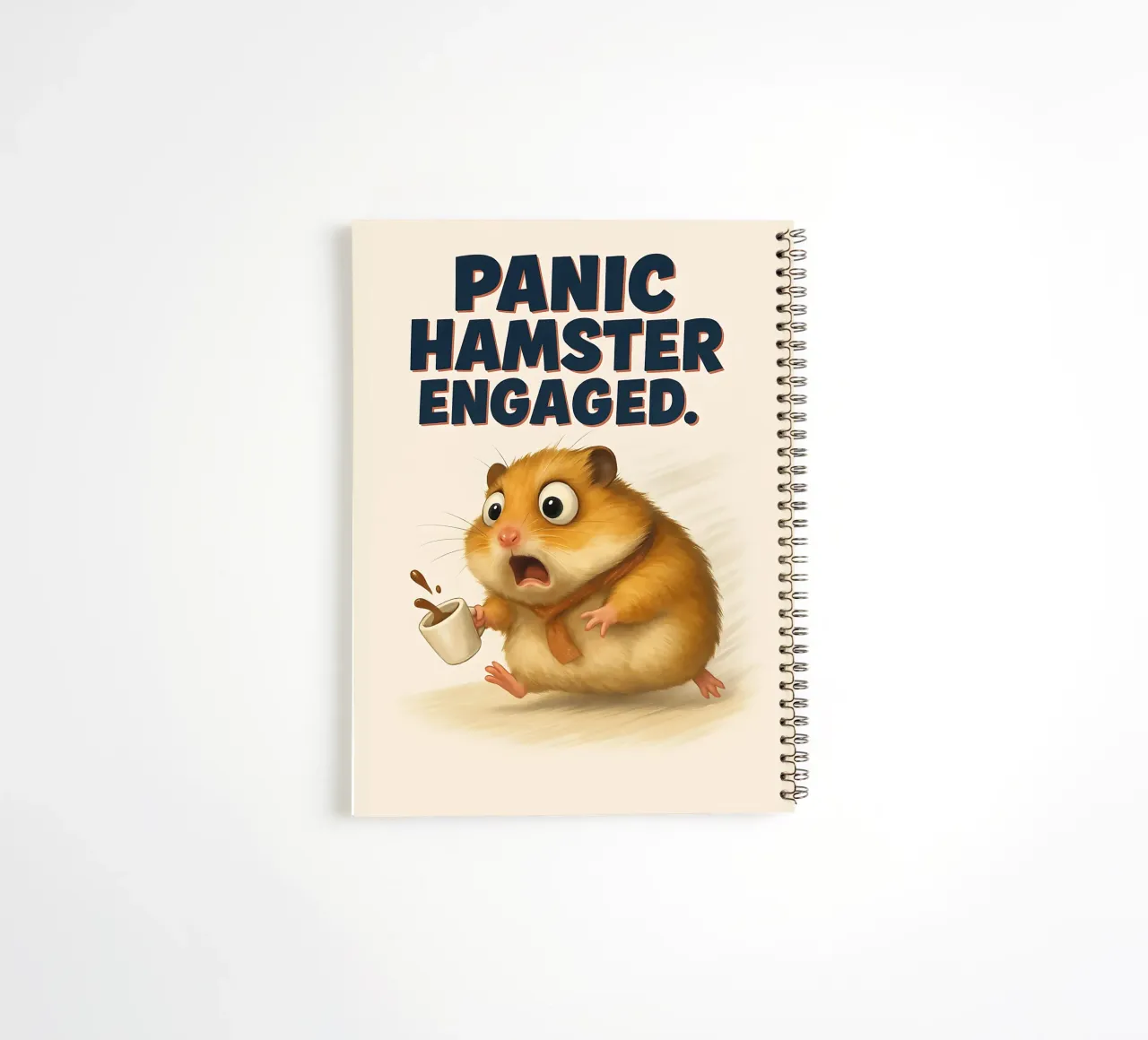 Lustiges Hamster-Memo Ringbuch von Funny Humor Art