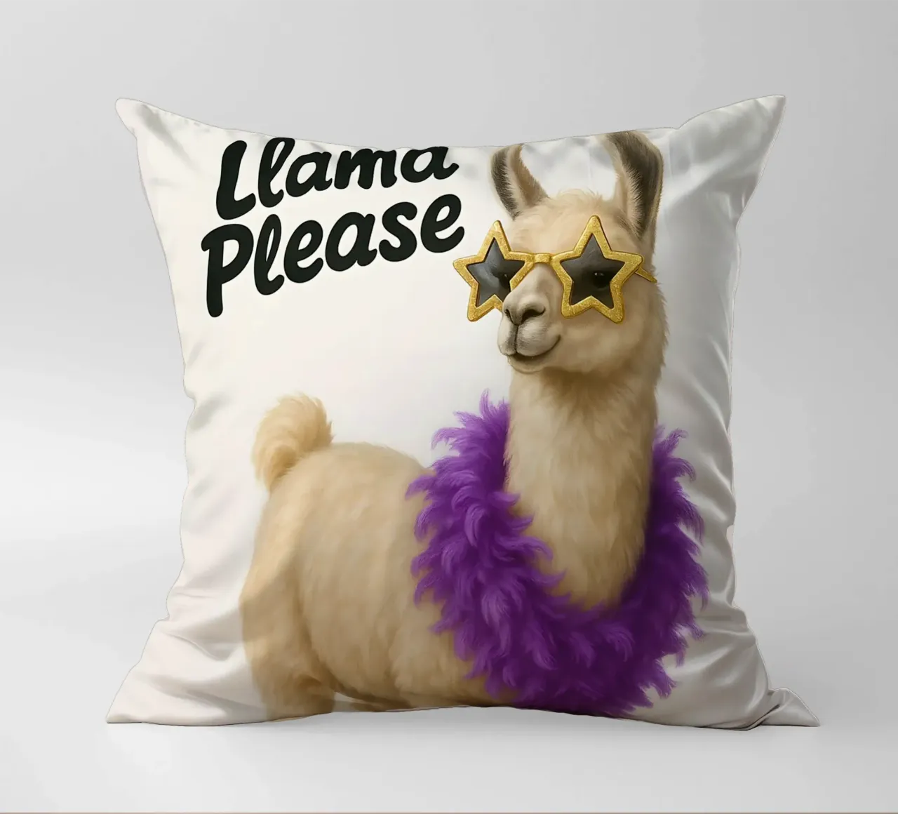 Meme divertente sui lama cuscino da Funny Humor Art
