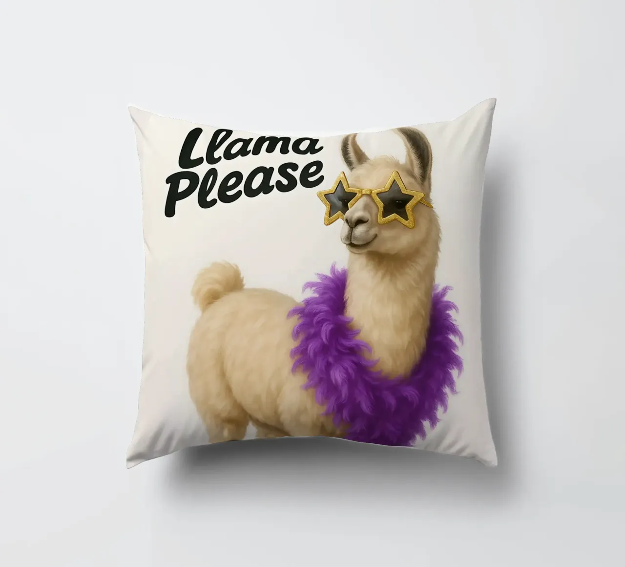 Meme divertente sui lama cuscino da Funny Humor Art