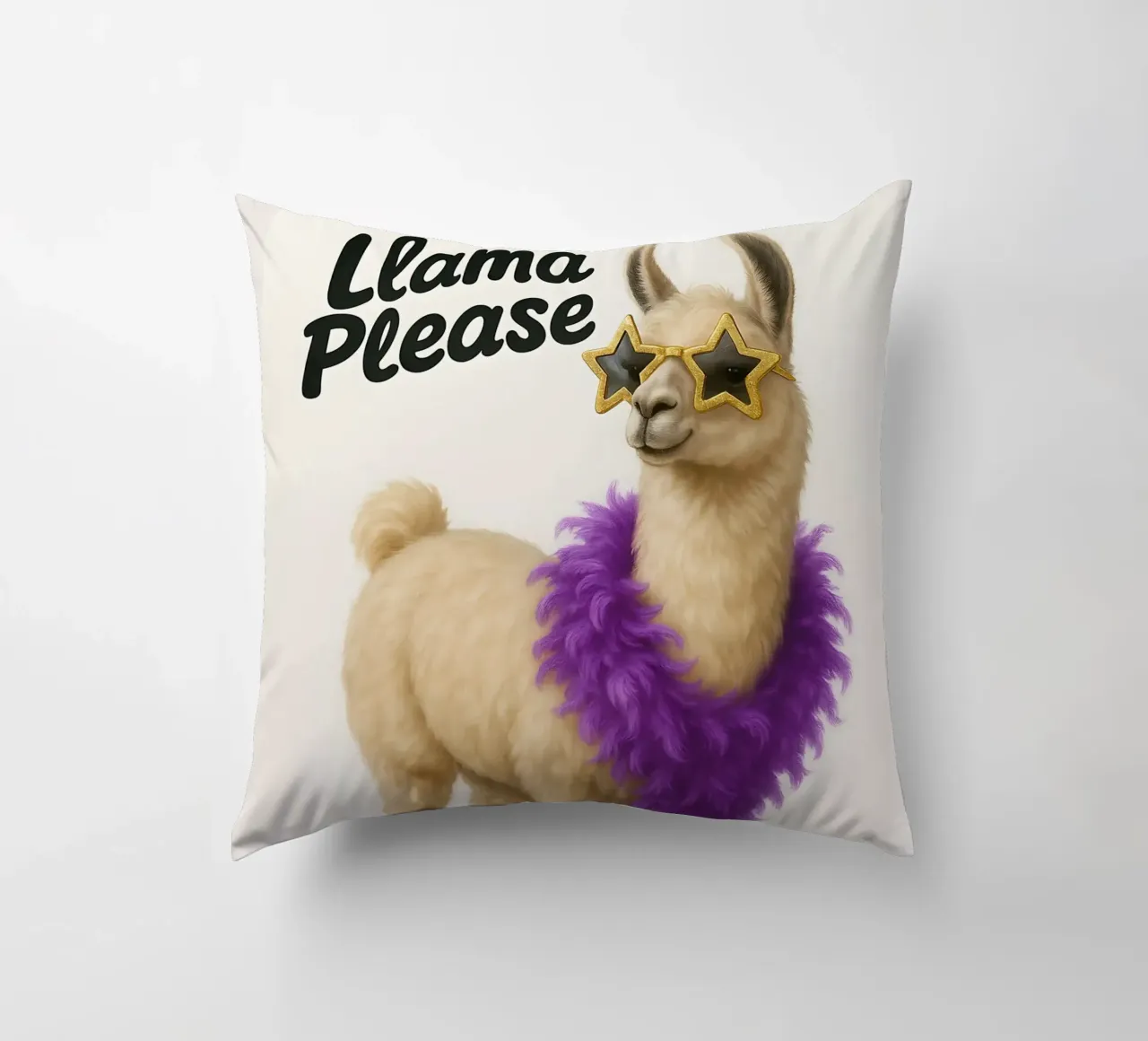 Meme divertente sui lama cuscino da Funny Humor Art