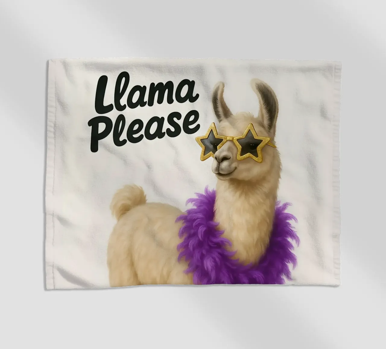 Meme divertente sui lama telo mare da Funny Humor Art